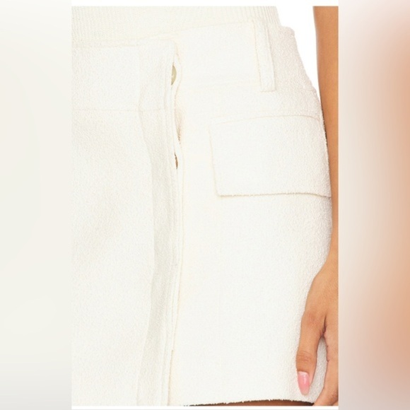 A.L.C. Cream Mini Skirt Textured Wrap Design Medium sz 6‎ Cora Skirt - Picture 8 of 14
